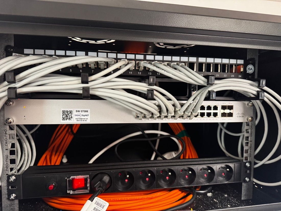 Patch panely a Cisco switch